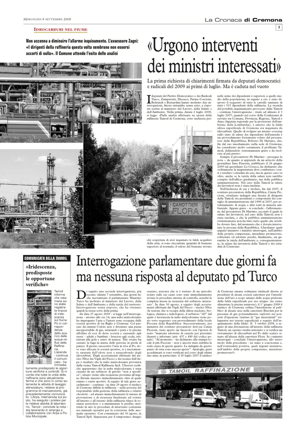 2009 09 09 * La Cronaca