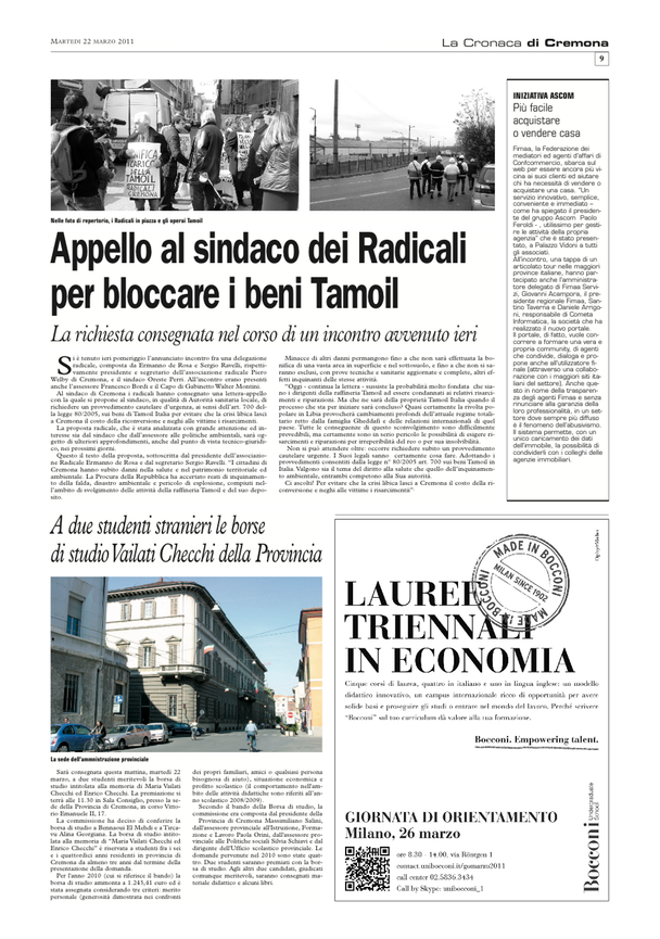 2011 03 22 * La Cronaca