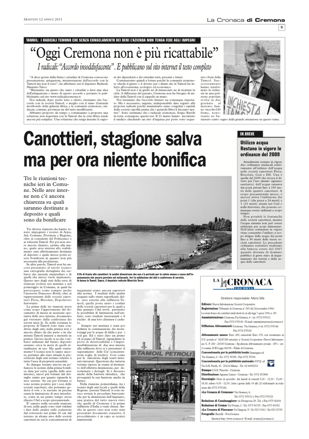 2011 04 12 * La Cronaca